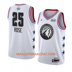 Maillot NBA Minnesota Timberwolves Derrick Rose 25 2019 All-Star Jordan Brand Blanc Swingman - Homme